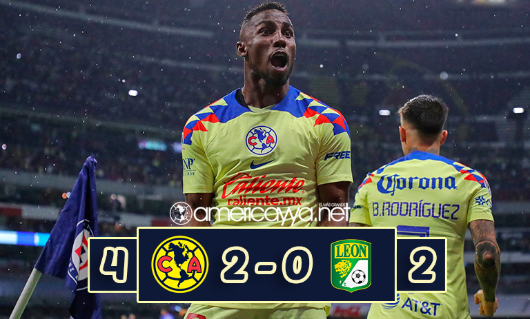 América (4) 2-0 (2) León – Las Águilas vuelan a semifinales
