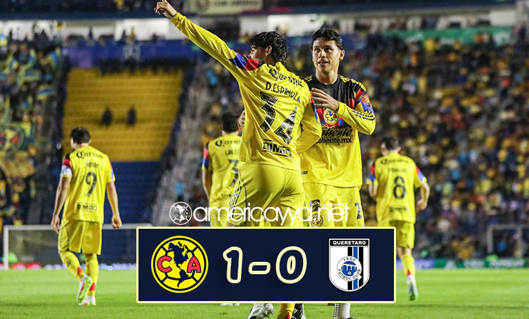Las águilas derrotan a Querétaro pero siguen sin convencer