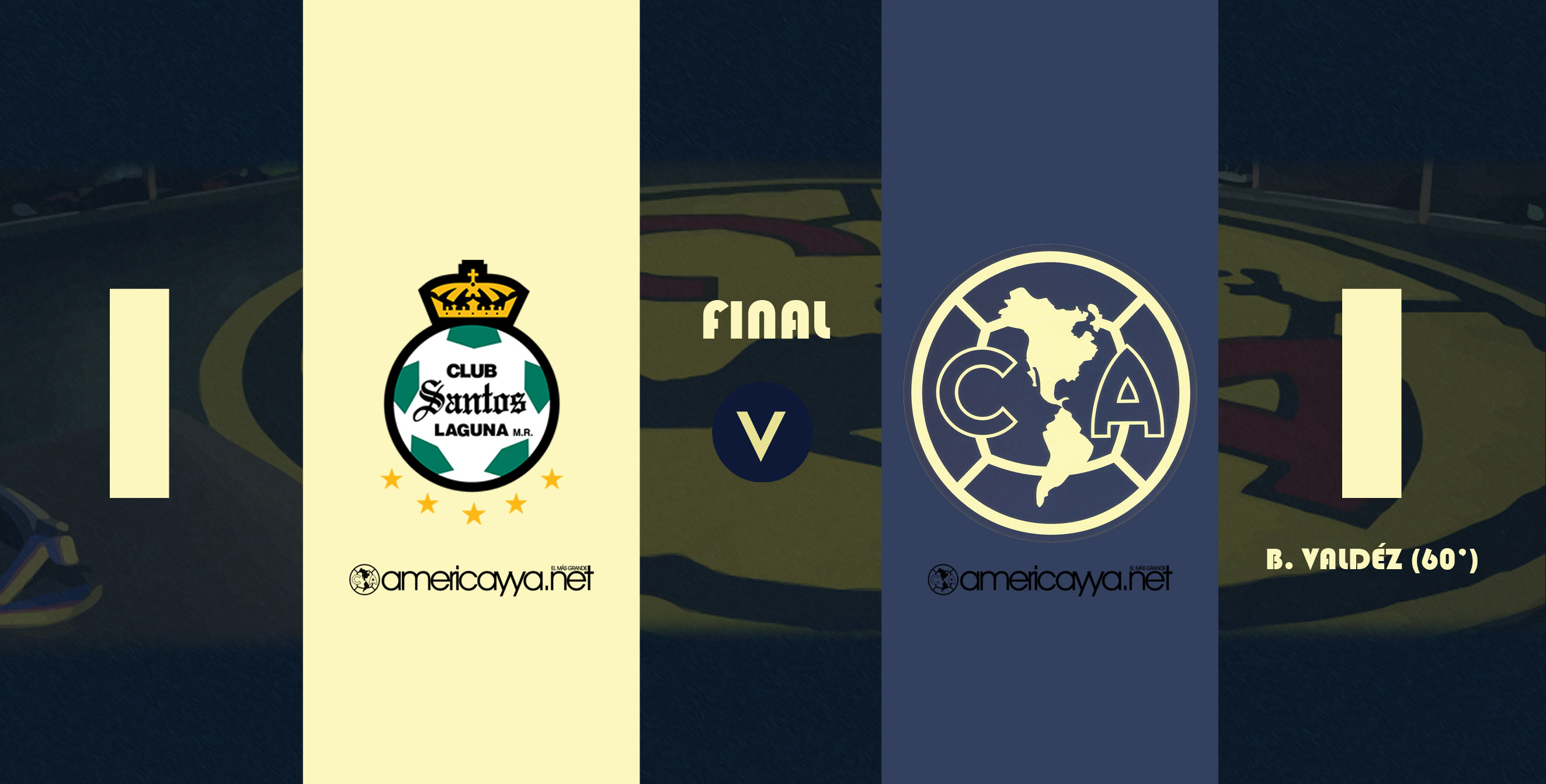 Santos 1-1 América – Tercer empate consecutivo del América