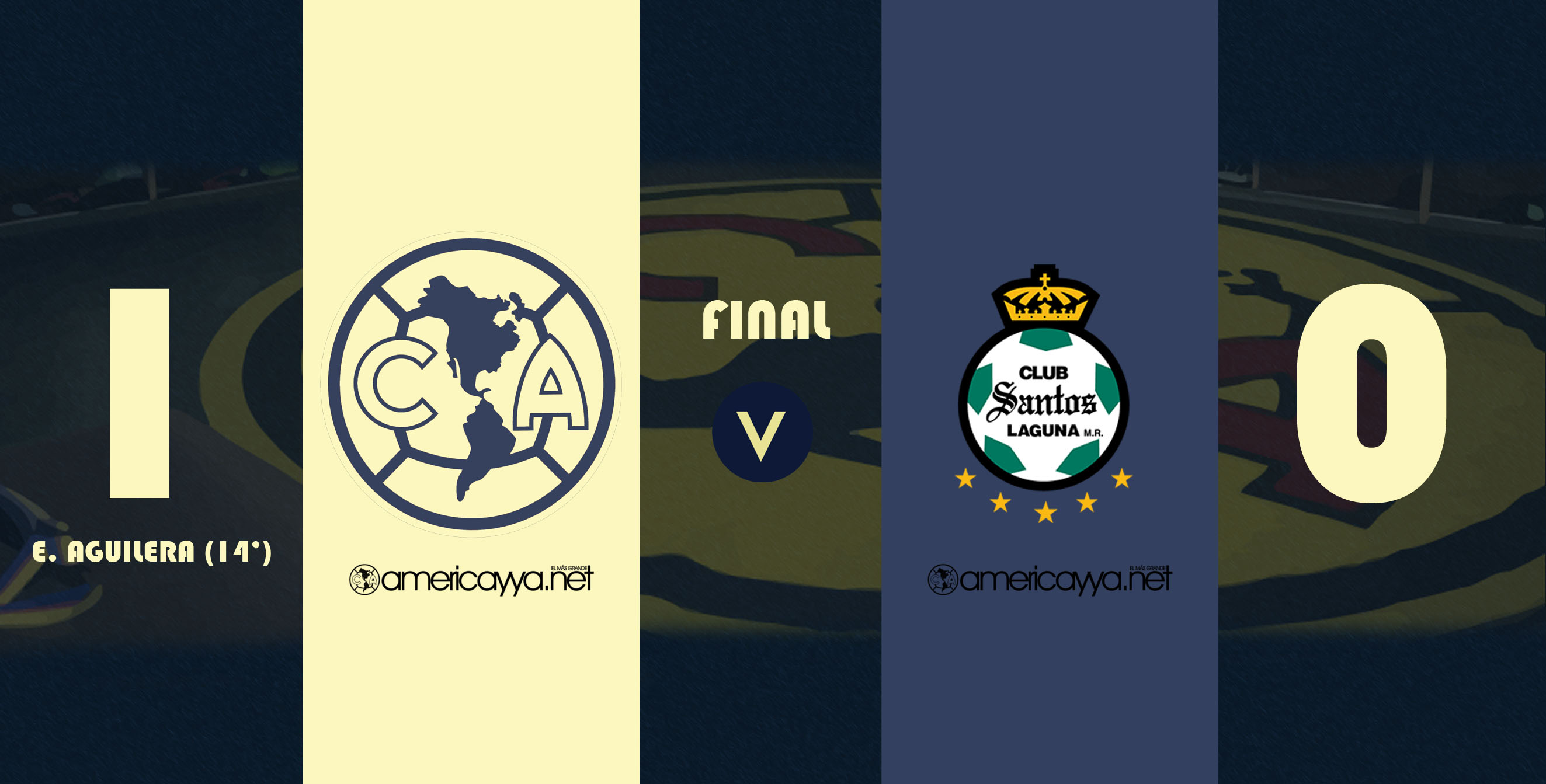 América 1-0 Santos – Importante victoria en flojo partido de las Águilas