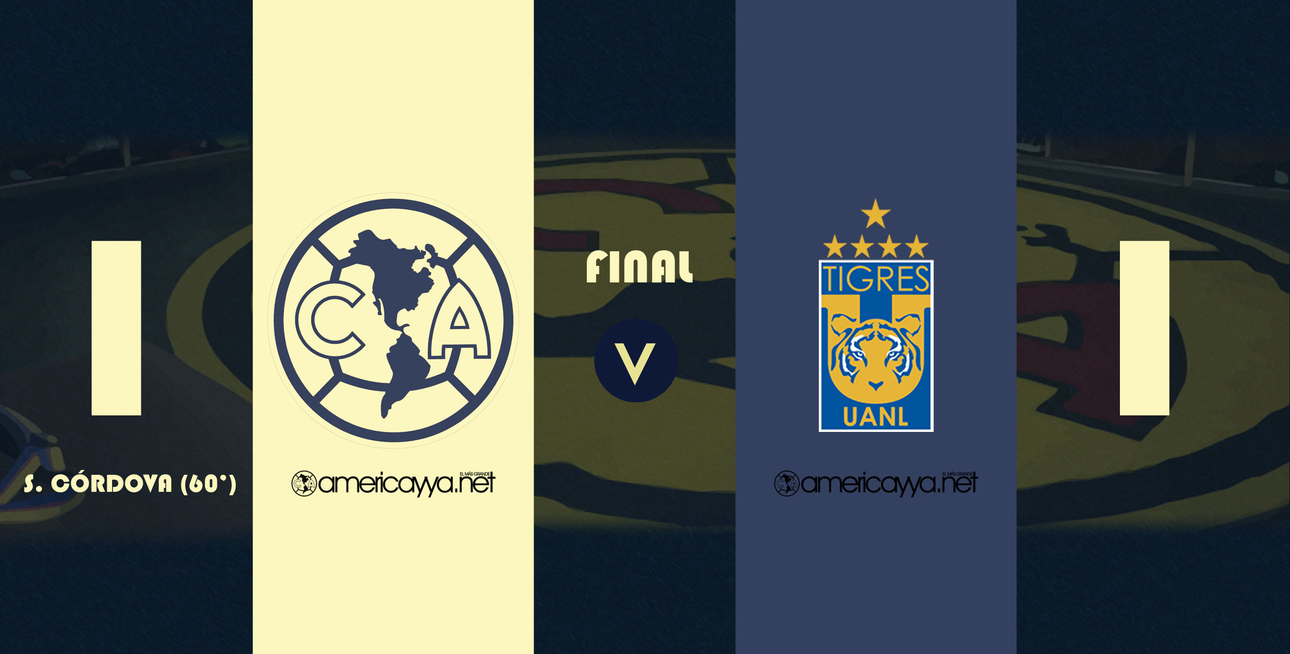 Tigres 1-1 América – Con muchas bajas, América mantiene el invicto