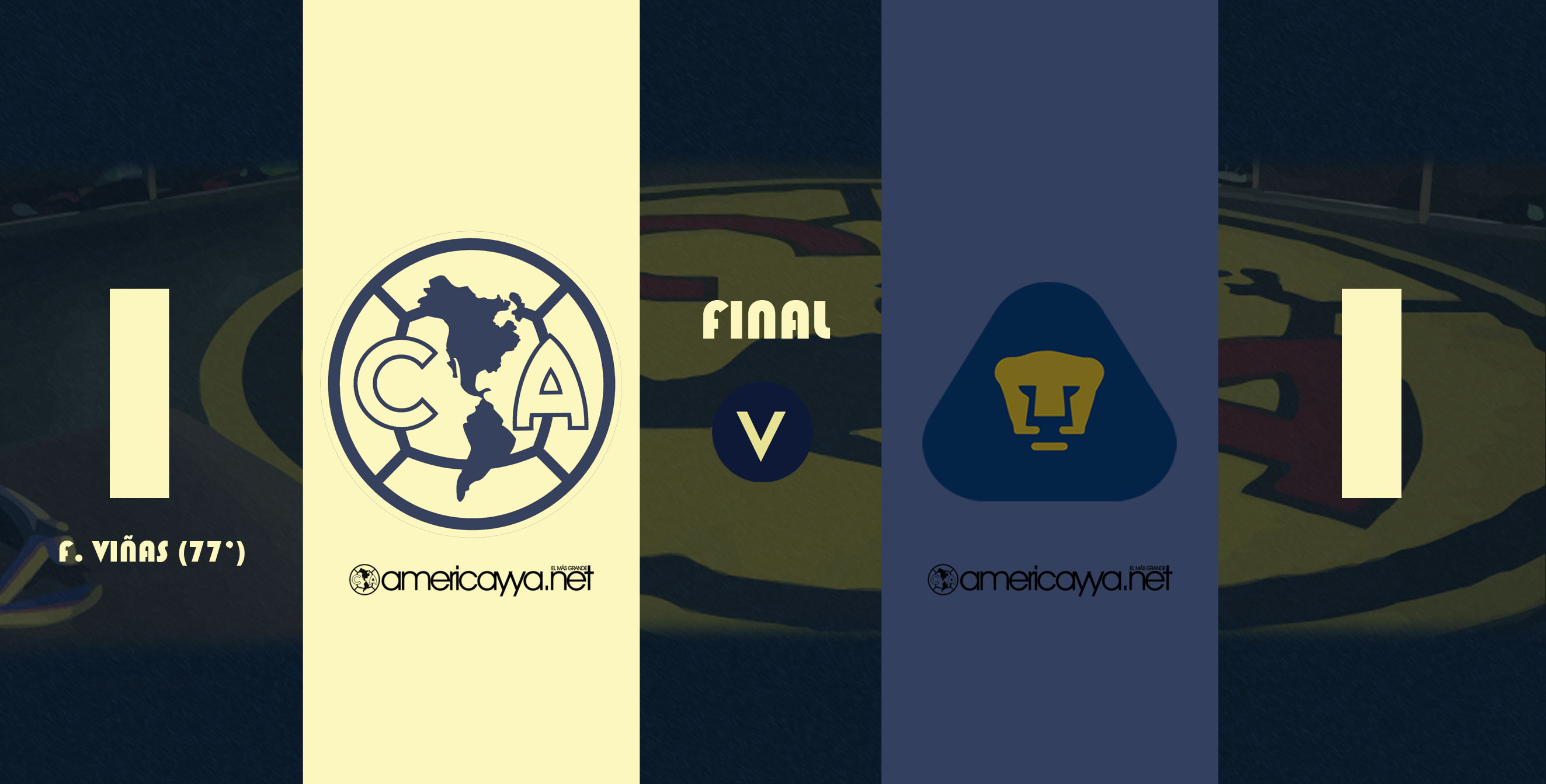América 1-1 Pumas – Empate con 10 que sabe a poco