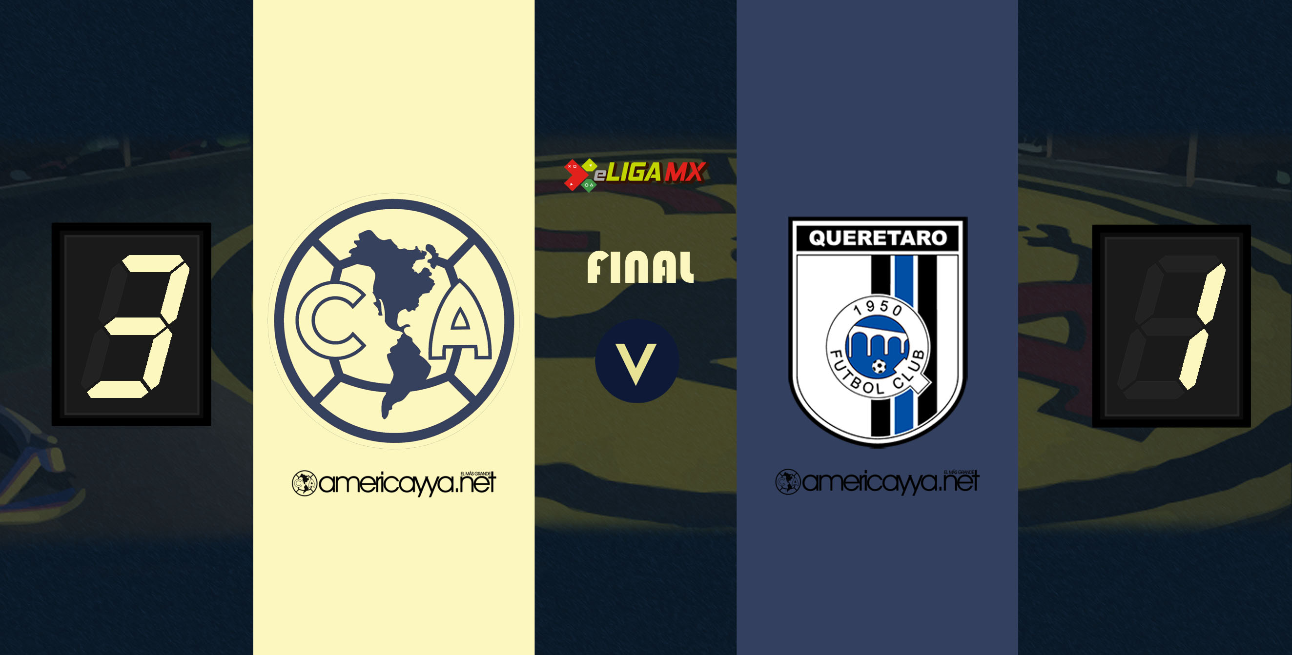 América 3-1 Querétaro – Giovani da la tercer victoria a las Águilas