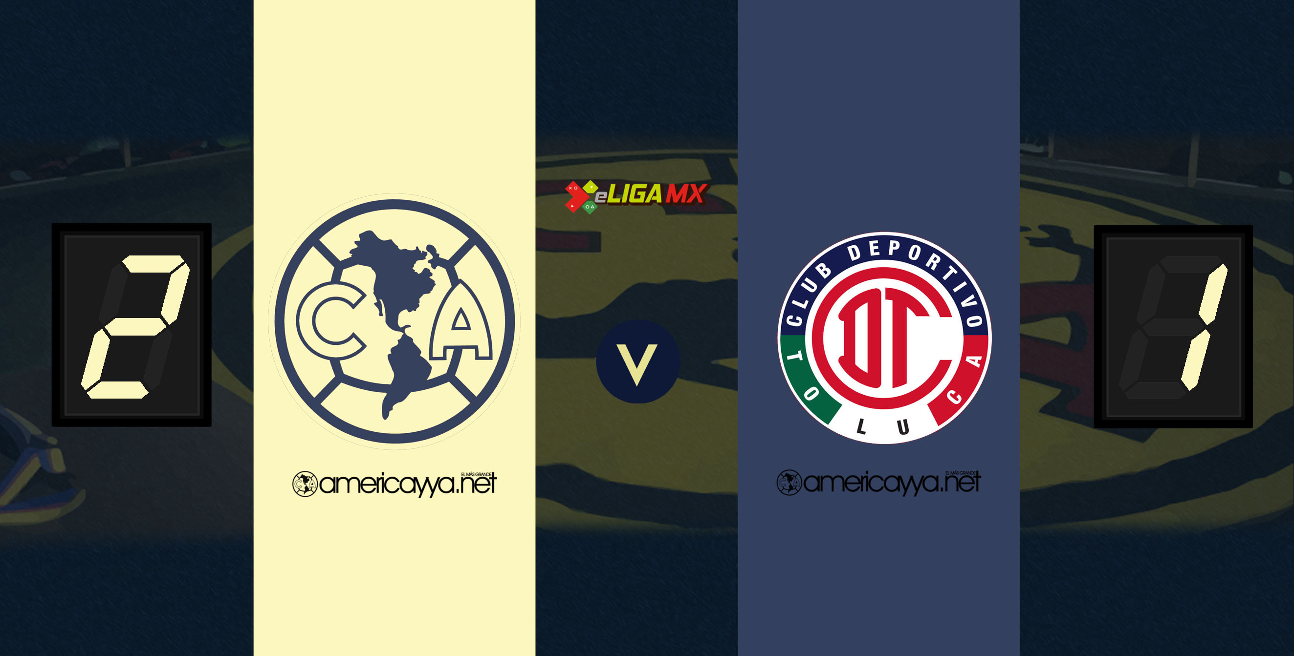 América 2-1 Toluca – América llegará de gran forma a la liguilla