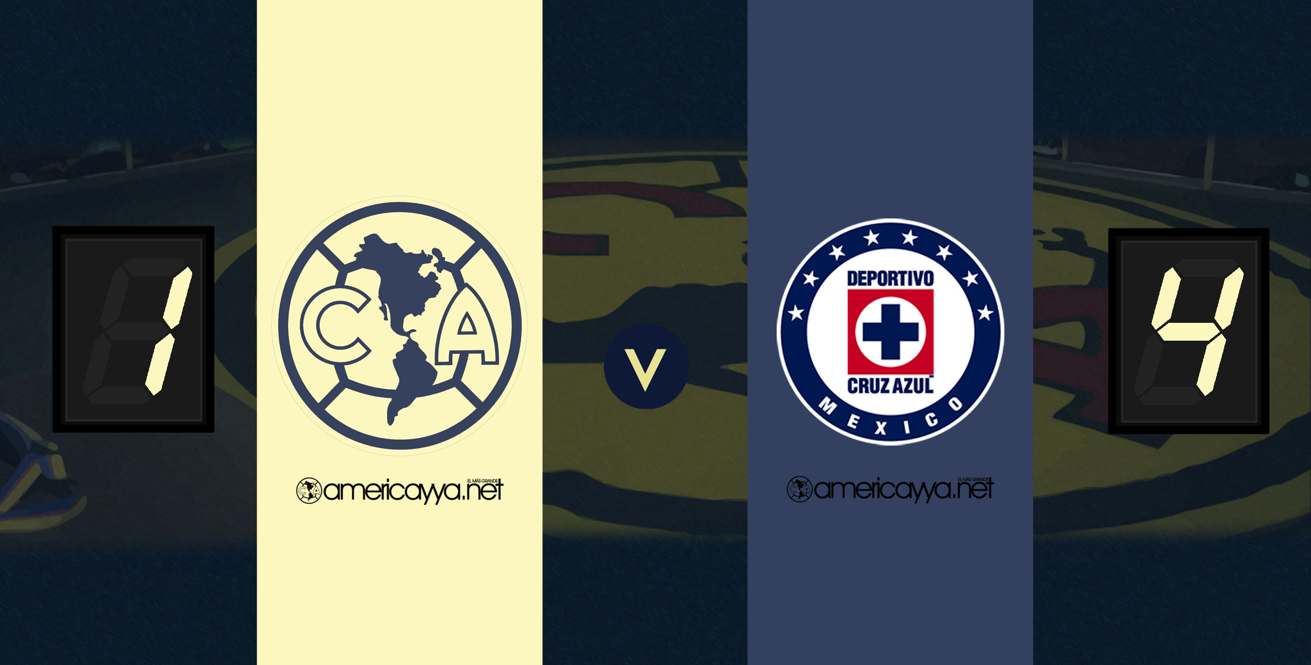 América 1-4 Cruz Azul – Terrible pretemporada de las Águilas