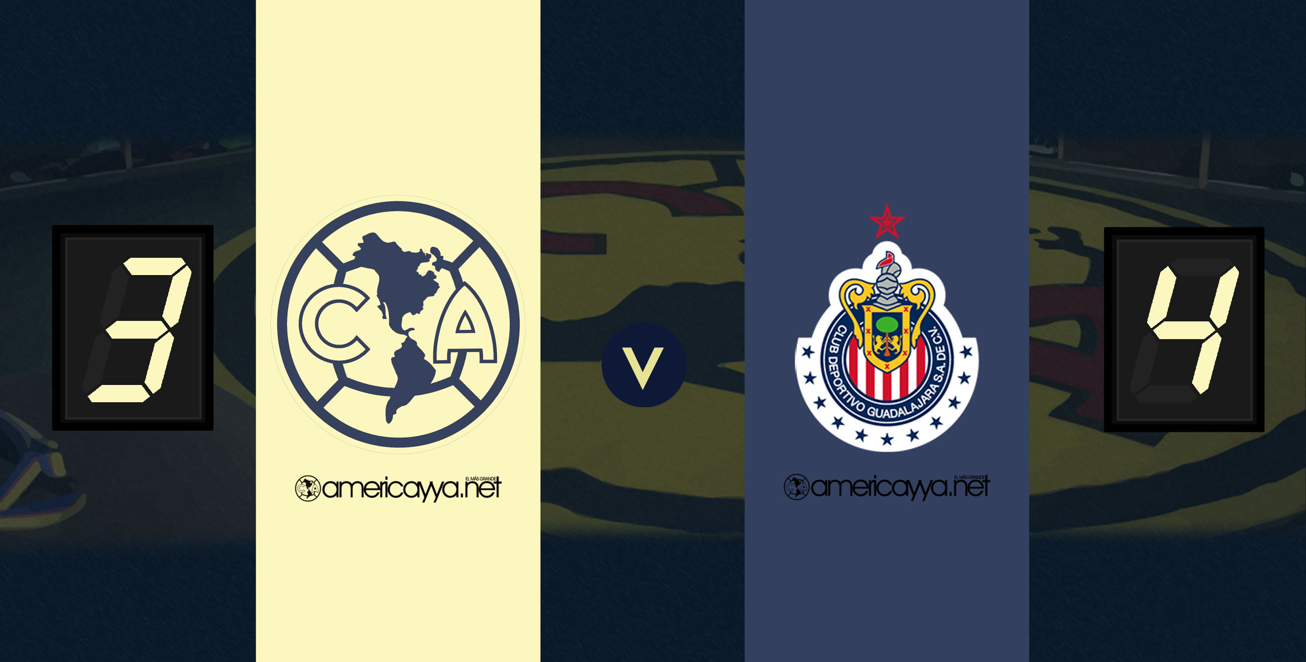 América 3-4 Chivas – Pretemporada negativa para las Águilas