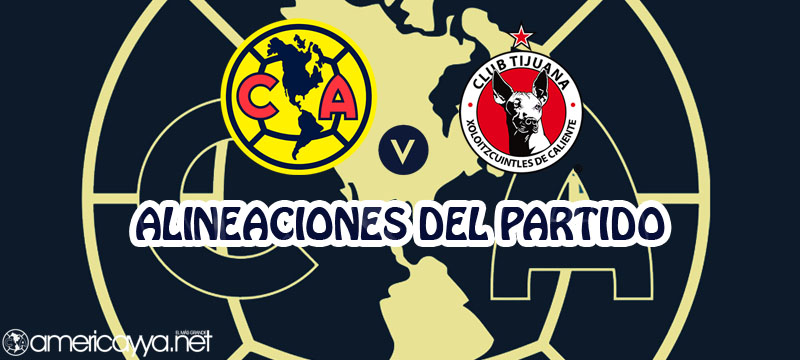 Alineaciones del América ante Xolos – J2 Guardianes 2020