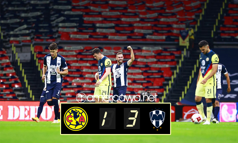 América 1-3 Monterrey – Segunda derrota consecutiva