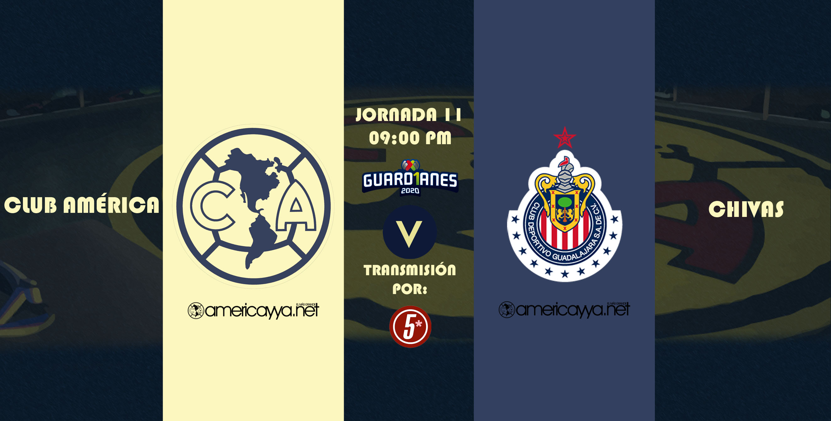 Previo: América enfrenta a Chivas esta noche en el Estadio Azteca – J11