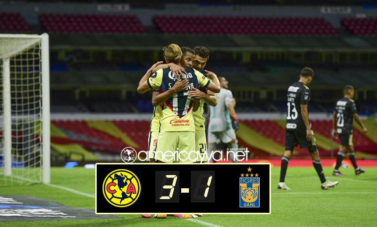 América 3-1 Tigres – Las Águilas aseguran lugar en liguilla