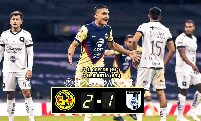 América 2-1 Querétaro – Las Águilas vuelan en el Azteca