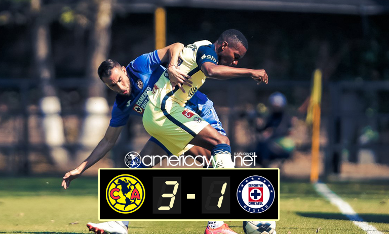 América derrotó 3-1 a Cruz Azul. Diego Valdés se estrenó como goleador