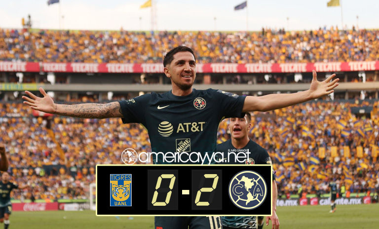 Tigres 0-2 América – Sexta victoria consecutiva de las Águilas