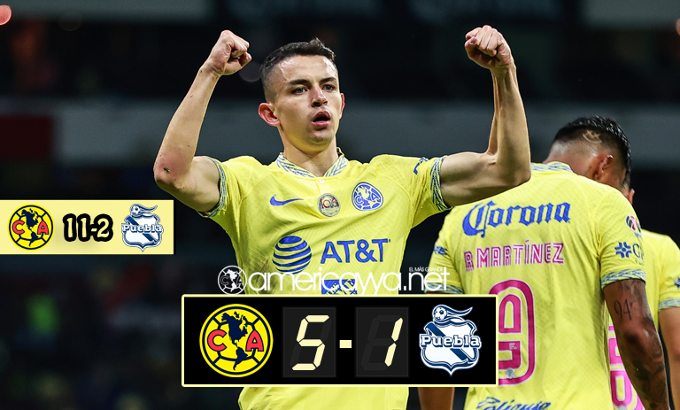 América (11) 5-1 (2) – Las Águilas vuelan a semifinales