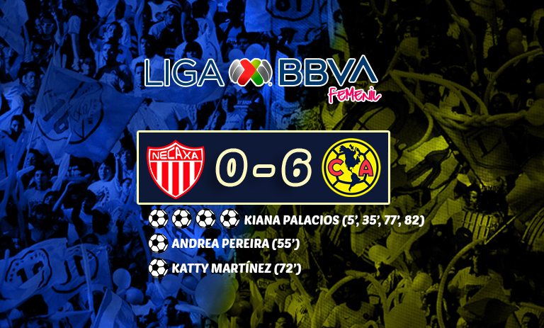 Femenil: Necaxa 0-6 América – Nueva goleada americanista