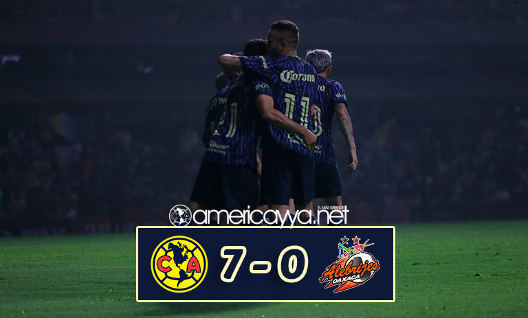 América aplastó 7-0 a Alebrijes de Oaxaca