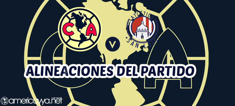 Alineaciones del América vs San Luis – Clausura 2026