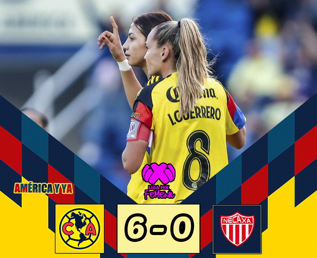 América Femenil 6-0 Necaxa – Victoria de trámite para las águilas