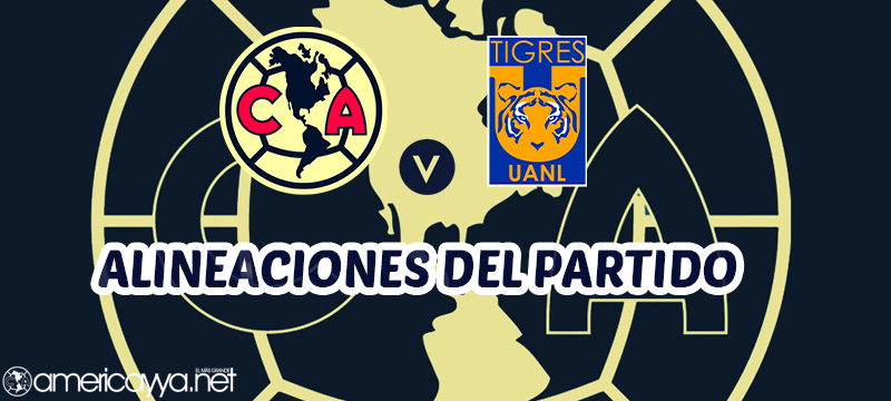 Alineaciones de América vs Tigres – Clausura 2026