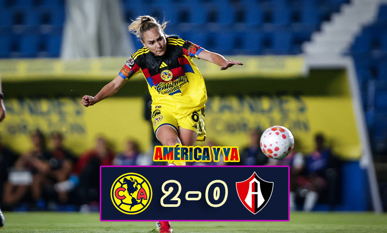 América Femenil 2-0 Atlas – Llegó la quinta victoria consecutiva