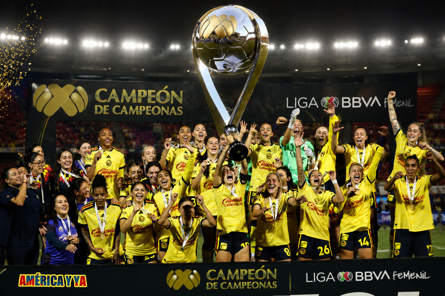 América Femenil ya suma cinco trofeos en su historia