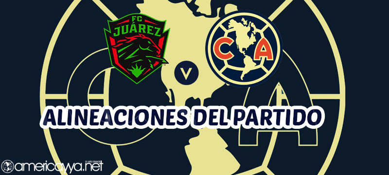 Alineaciones de Juárez vs Club América – Apertura 2026