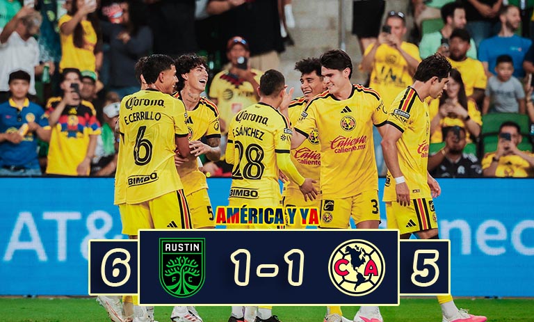 Austin (6) 1-1 (5) América – Las águilas pierden el liderato