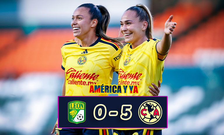 León 0-5 América Femenil – Las águilas se mantienen volando alto